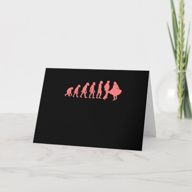 Cartão Evolution Square Dance Graphic Design Perfect Gift (Frente)