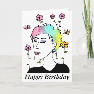 Cartão Evolve Art Birthday