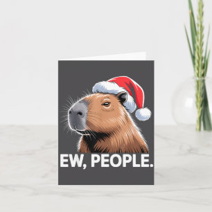 Cartão Ew Pessoas Capivara Humor Natal