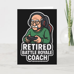 Cartão Ex-Treinador Ttle Royale Comediante Gamer Idoso Jo