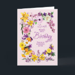 Cartão Ex Wife Birthday Frame Card<br><div class="desc">Um cartão de aniversário floral desejando um aniversário maravilhoso para uma ex-mulher. Um quadro de muitos tipos de flores com uma mensagem sincera de ter um aniversário maravilhoso.</div>