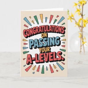 Cartão Exame de Nível Floral Congratulação Graduação 