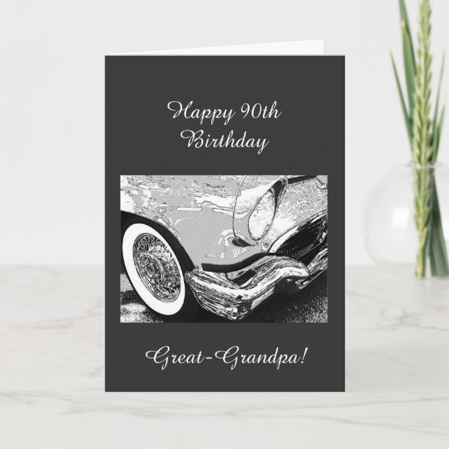 Cartão Excelente aniversário do vovô (Frente)