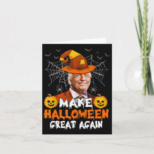 Cartão Excelente De Halloween Novamente Engraçado Trump J