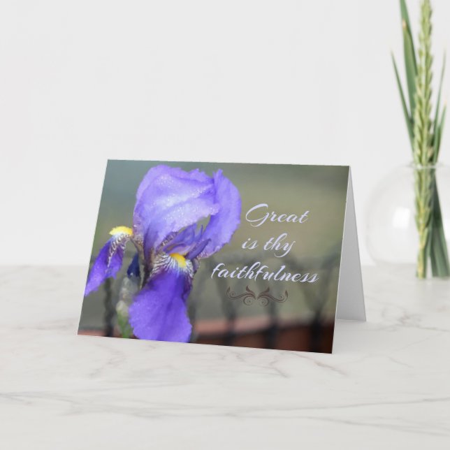 Cartão Excelente é a sua carta de saudação de fé (Frente)