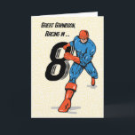 Cartão Excelente Grandson 8º aniversário Super-herói<br><div class="desc">Oito é o número mágico! Porque seu querido neto excelente em breve celebrará seu oitavo aniversário. Junte-se à comemoração e presenteie-o com este cartão assim que seu dia especial finalmente chegar.</div>