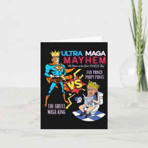 Cartão Excelente Maga King Donald Trump Biden Usa Ultra M