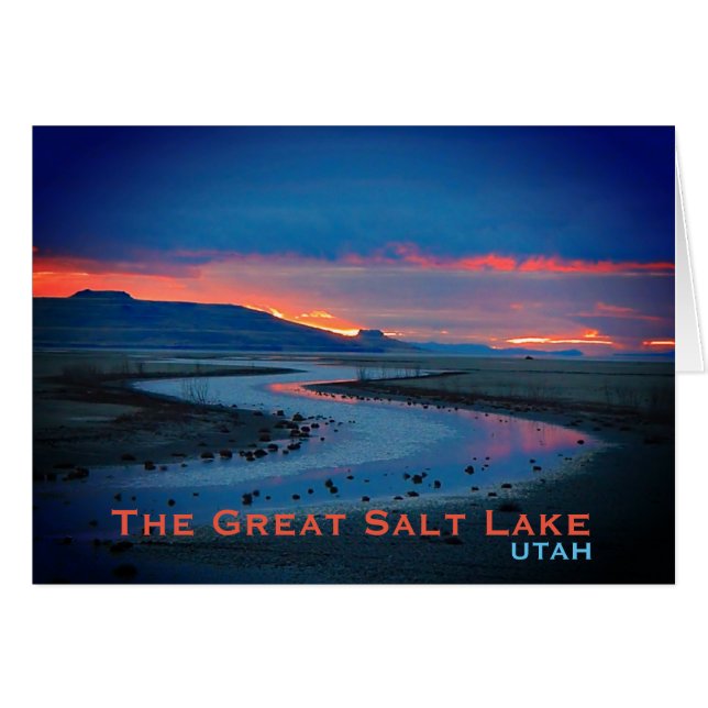 Cartão Excelente Salt Lake, Utah Landscape (Frente Horizontal)