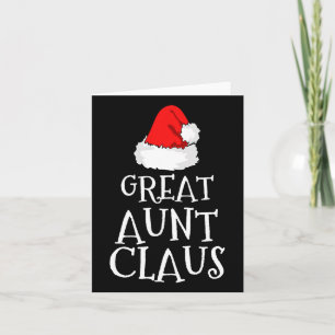 Cartão Excelente Tia Claus Papais noeis De Natal Família