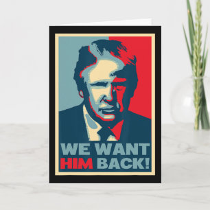 Cartão Excelente Vintage - Queremos Ele Ck - Donald Trump