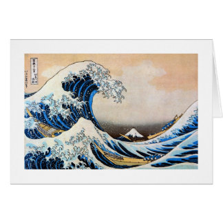 Cartão Excelente Wave, Hokusai, Ukiyo-e