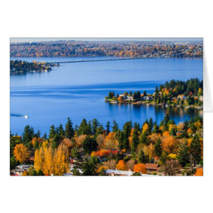 Cartão Excelentes cores de queda em Bellevue