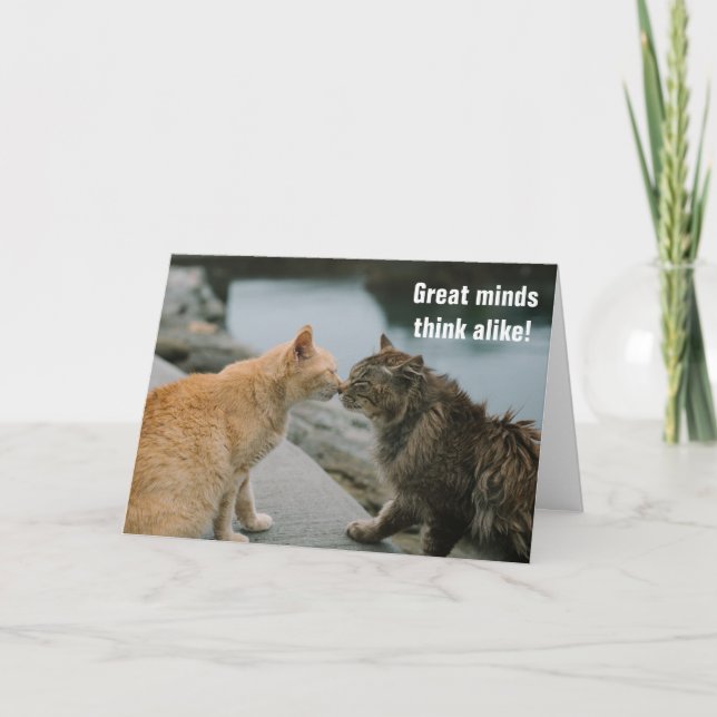 Cartão Excelentes pensam como (Frente)