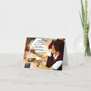 Cartão "Excellence" affirmation note card (blank inside)