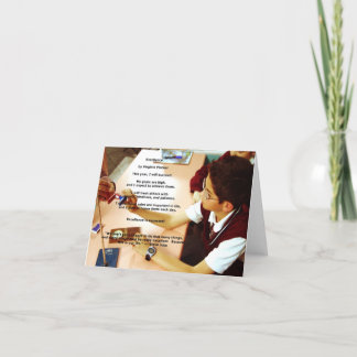 Cartão "Excellence" affirmation note card (blank inside)