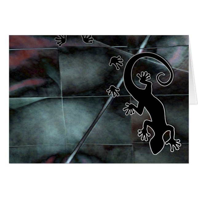 Cartão Executando o Gecko (Frente Horizontal)