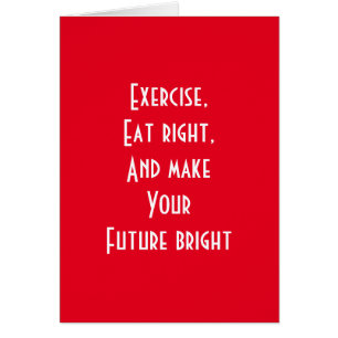 Cartão exercício, coma direito