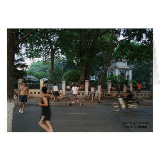 Cartão Exercício da manhã * Hanoi Vietnam