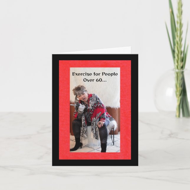 Cartão Exercício para Pessoas acima de 60 (Frente)