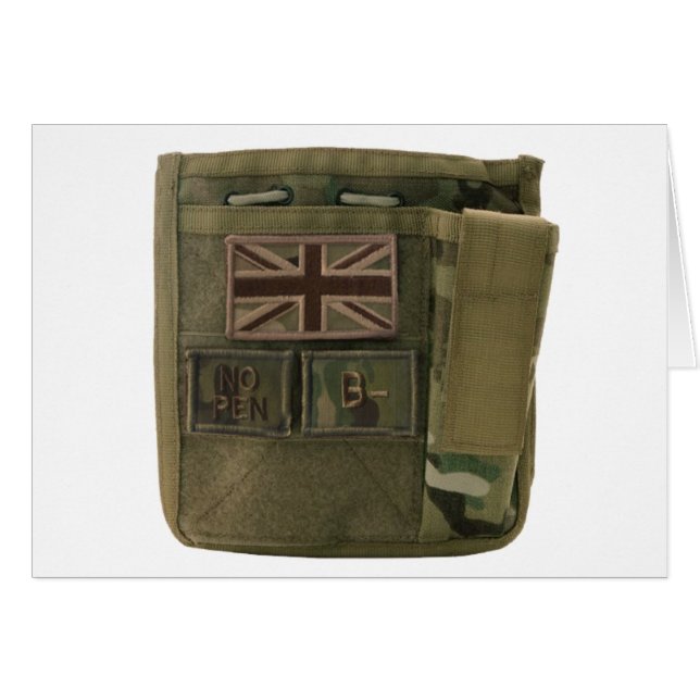 Cartão Exército britânico de administração de id (Frente Horizontal)