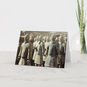 Cartão Exército do Terracotta, dinastia de Qin, 210 BC;