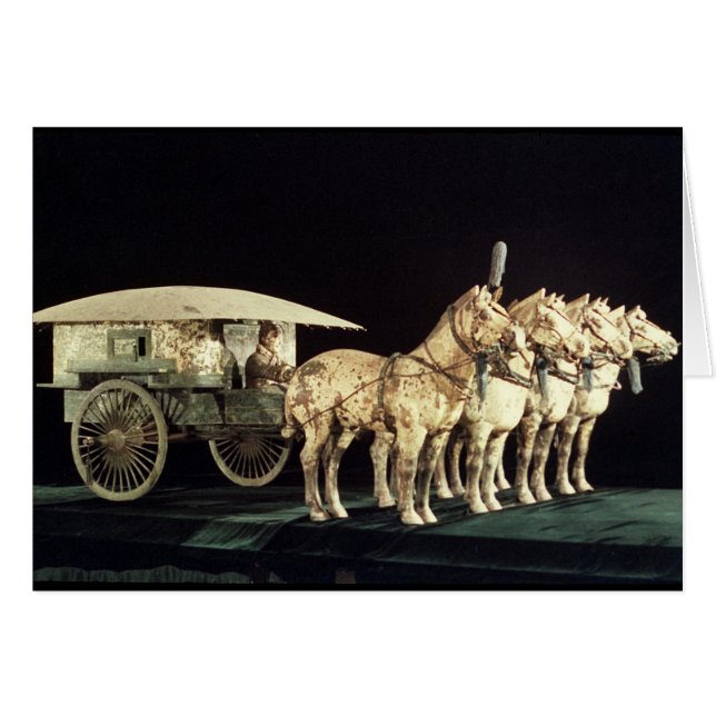 Cartão Exército Terracotta, Dinastia Qin (Frente Horizontal)