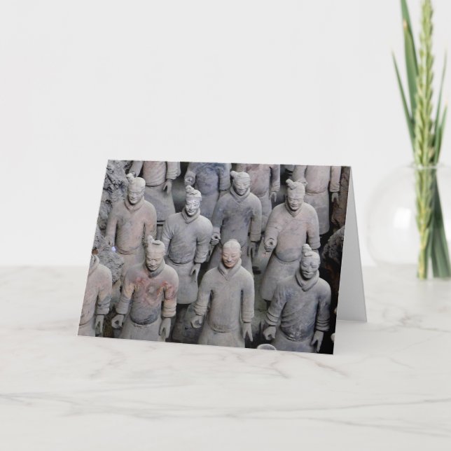 Cartão Exército Terracotta, Xi'an, China - (Frente)