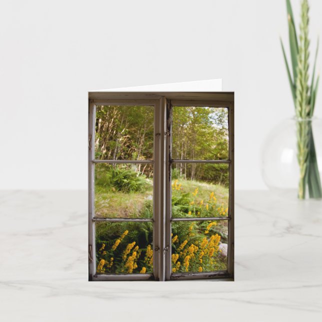 Cartão Exibir através da janela antiga (Frente)