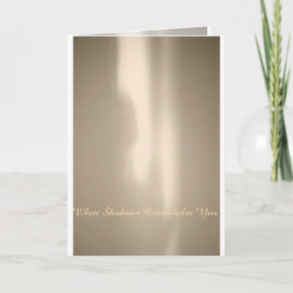 Cartão EXOBIA GREETINGS: When Shadows Overwhelm You