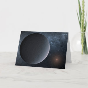 Cartão Exoplanetário Selvagem-2016-Blg-1195lb Orbita Uma 