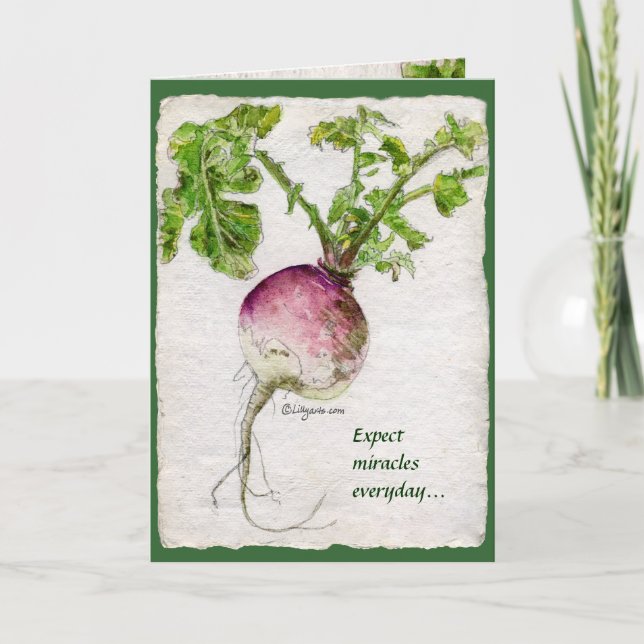 Cartão Expect Miracles Everyday... Fine Art Greeting Card (Frente)