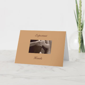 Cartão Expectant Hands