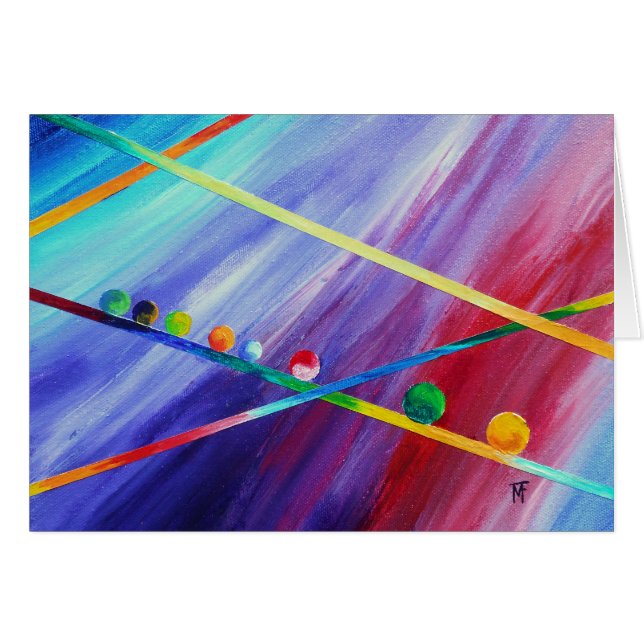 Cartão Expedição - arte abstracta (Frente Horizontal)