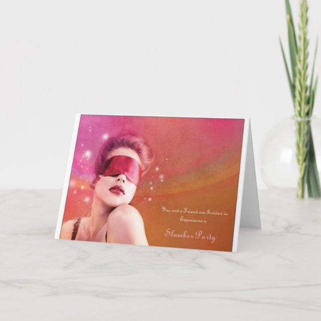 Cartão Experience Slumber parties (Frente)
