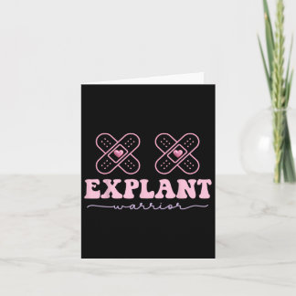 Cartão Explantar Implante Mama Sensibilização para o Canc