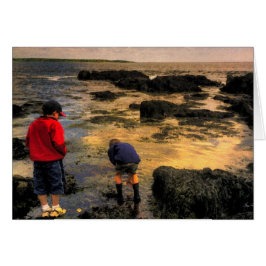 Cartão Explorando as Piscinas de Tidal