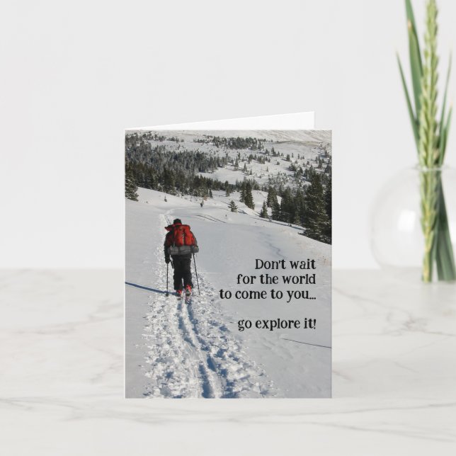 Cartão Explore a placa de vida (Frente)