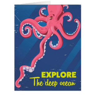 Cartão Explore o oceano profundo