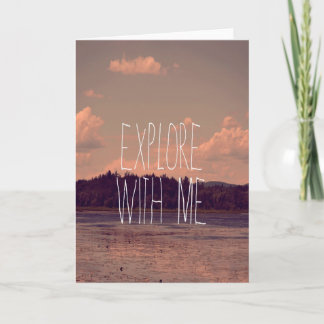 Cartão Explore with Me Greeting Card