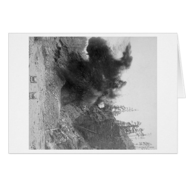 Cartão Explosão ao lado da montanha durante (Frente Horizontal)