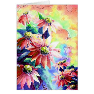 Cartão Explosão da flor