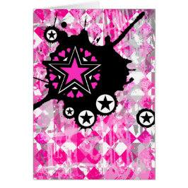 Cartão Explosão rosa