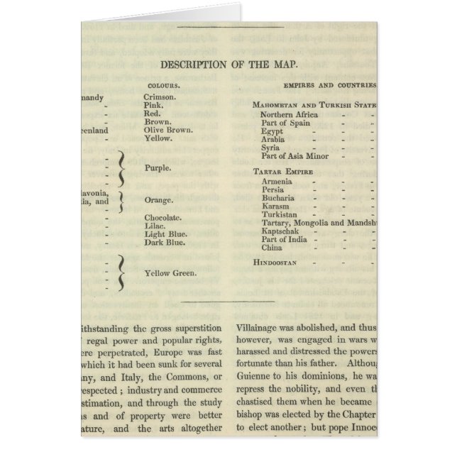 Cartão Exposição do Império de Kublai Khan 1294 AD (Frente)