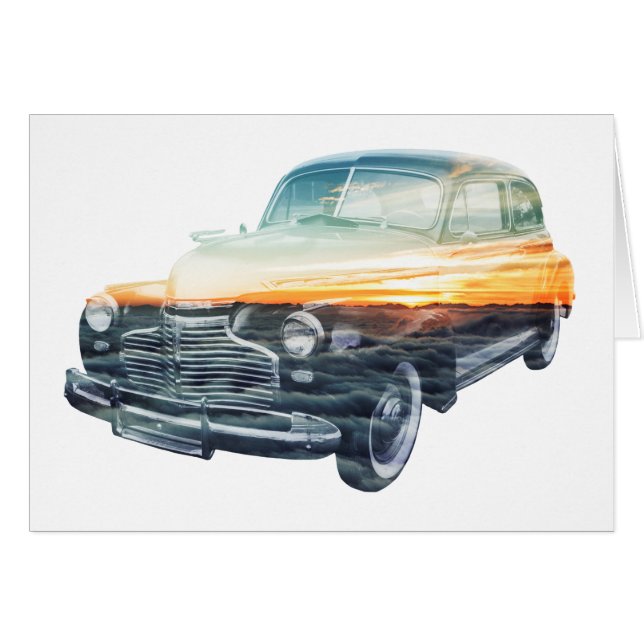 Cartão exposição dupla do veículo por insolação (Frente horizontal)