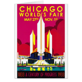 Cartão Exposição universal 1933 de Chicago