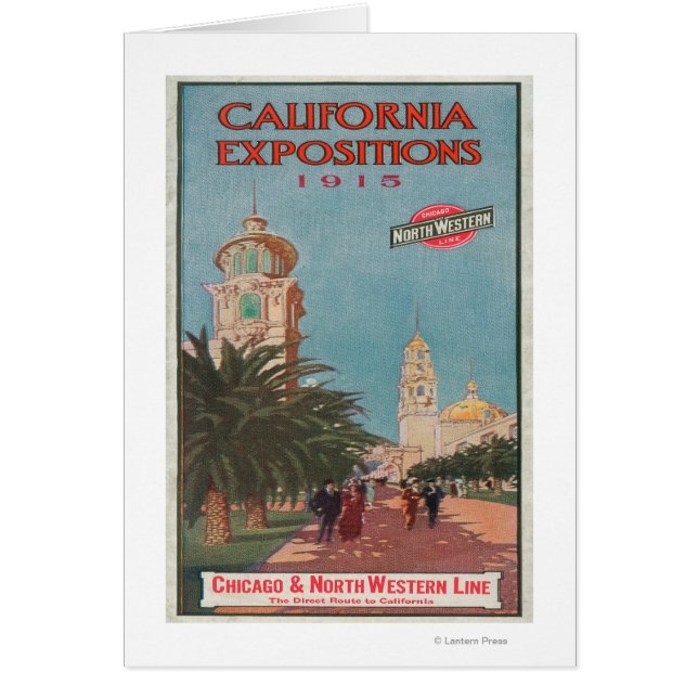 Cartão Exposições da Califórnia Poster nº 1 (Frente)