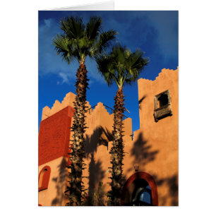 Cartão Exterior de Resort em Marrocos