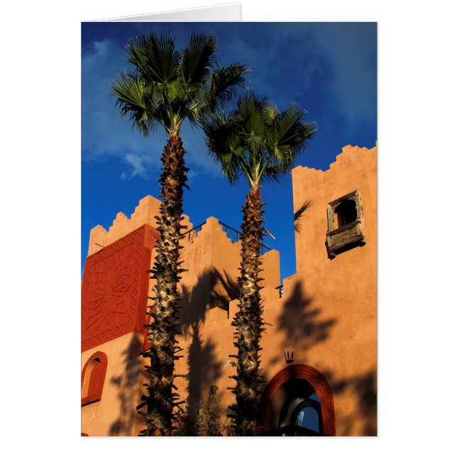 Cartão Exterior de Resort em Marrocos (Frente)