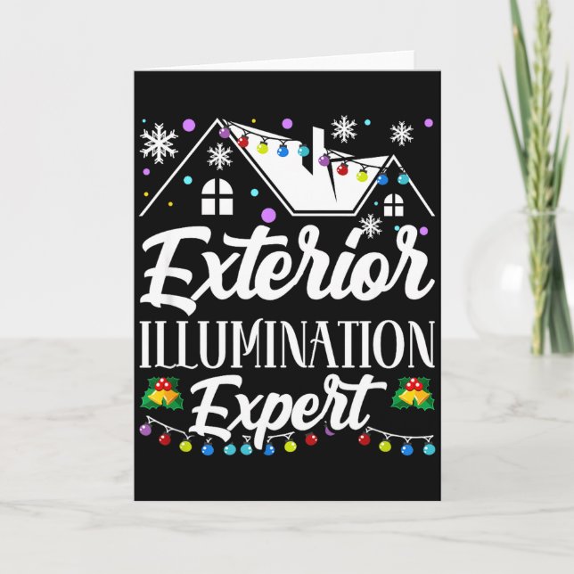 Cartão Exterior Illumination Expert Funny Christmas Decor (Frente)