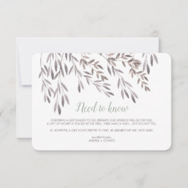 Cartão Extra para Casamento de Flor Silvestre